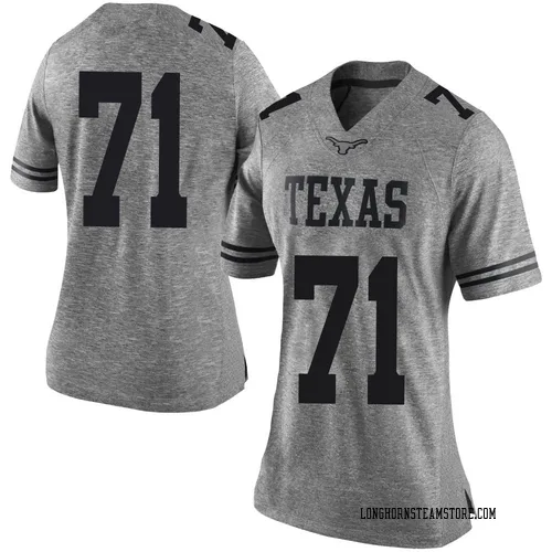 Women's Nike Nick Brooks Texas Longhorns Limited Gray Women Football College Jersey