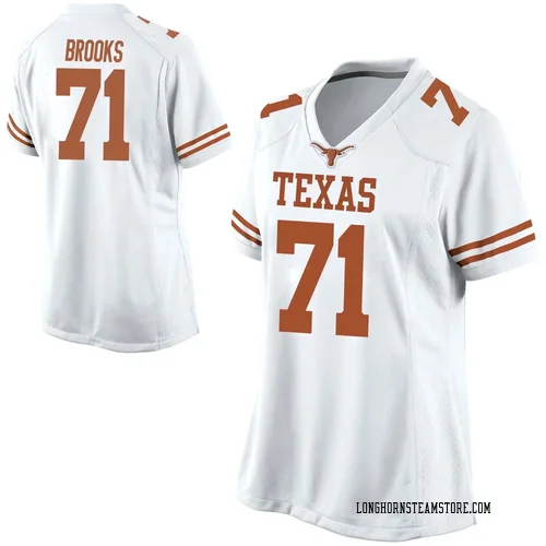 Women's Nike Nick Brooks Texas Longhorns Replica White Football College Jersey