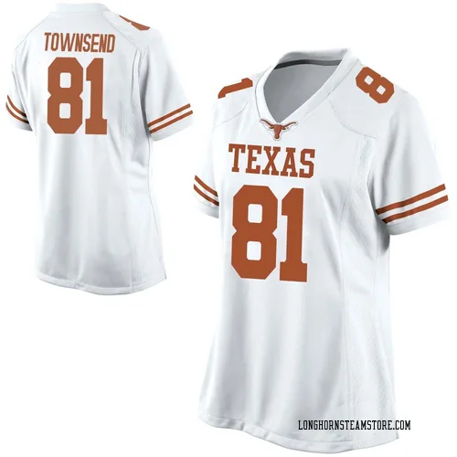 Women's Nike Nick Townsend Texas Longhorns Game White Football College Jersey
