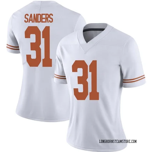 Women's Nike Nik Sanders Texas Longhorns Limited White Alternate Football Jersey