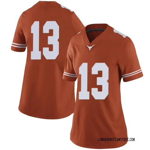 Women's Nike Parker Livingstone Texas Longhorns Limited Orange Women Football College Jersey