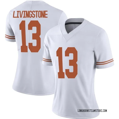 Women's Nike Parker Livingstone Texas Longhorns Limited White Alternate Football Jersey