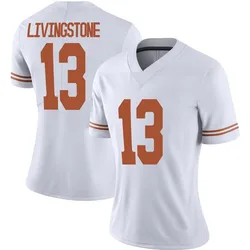Women's Nike Parker Livingstone Texas Longhorns Limited White Alternate Football Jersey