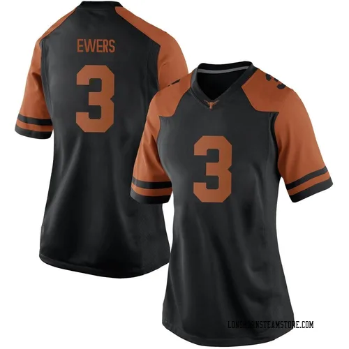 Women's Nike Quinn Ewers Texas Longhorns Game Black Women Football College Jersey