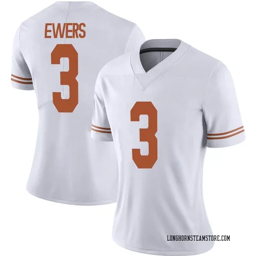 Women's Nike Quinn Ewers Texas Longhorns Limited White Alternate Football Jersey