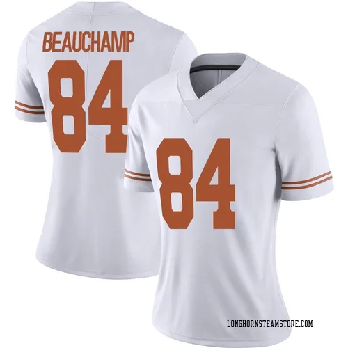 Women's Nike Reece Beauchamp Texas Longhorns Limited White Alternate Football Jersey