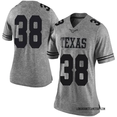 Women's Nike Remy Patson Texas Longhorns Limited Gray Women Football College Jersey