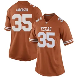 Women's Nike Rett Andersen Texas Longhorns Replica Orange Women Football College Jersey