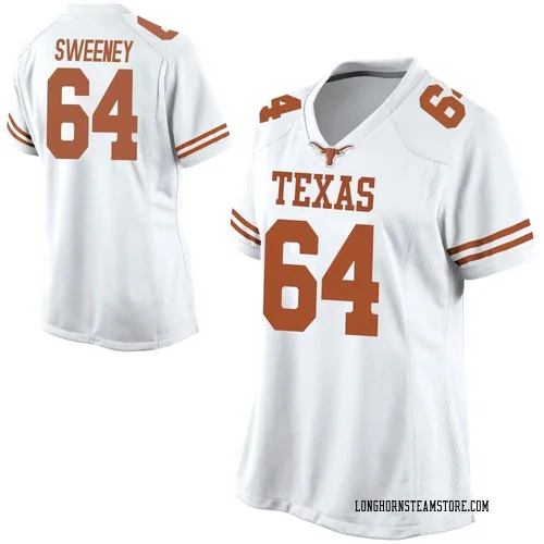 Women's Nike Robert Sweeney Texas Longhorns Game White Football College Jersey