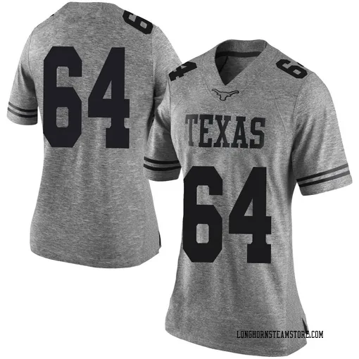 Women's Nike Robert Sweeney Texas Longhorns Limited Gray Women Football College Jersey