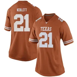 Women's Nike Ryan Niblett Texas Longhorns Game Orange Women Football College Jersey
