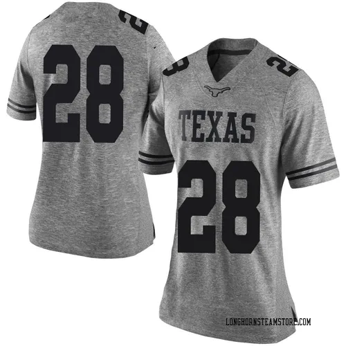 Women's Nike Santana Wilson Texas Longhorns Limited Gray Women Football College Jersey