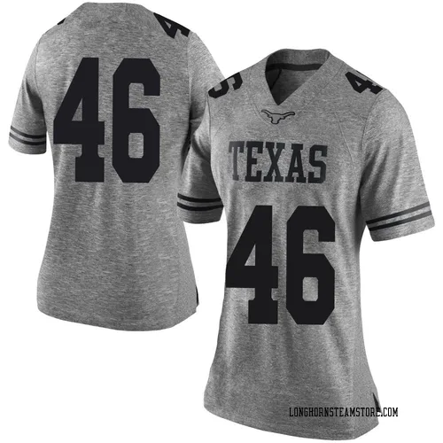 Women's Nike Smith Orogbo Texas Longhorns Limited Gray Women Football College Jersey