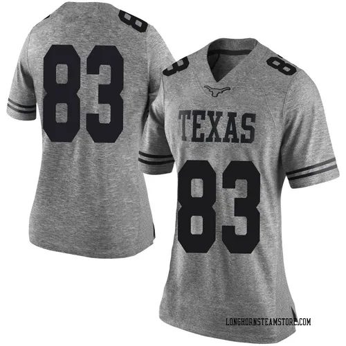 Women's Nike Spencer Shannon Texas Longhorns Limited Gray Women Football College Jersey