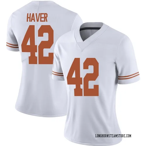 Women's Nike Tate Haver Texas Longhorns Limited White Alternate Football Jersey