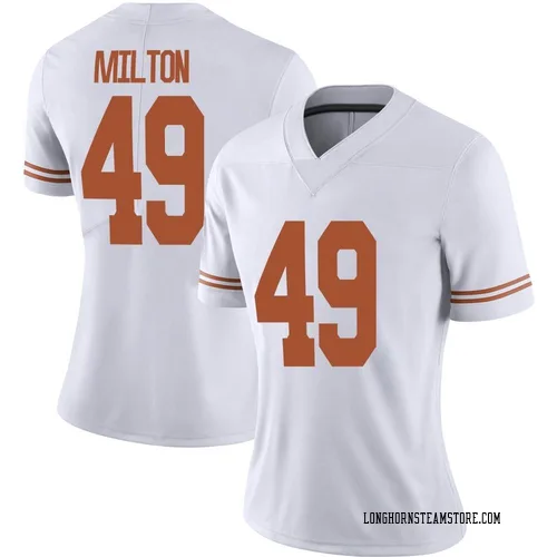 Women's Nike Thatcher Milton Texas Longhorns Limited White Alternate Football Jersey