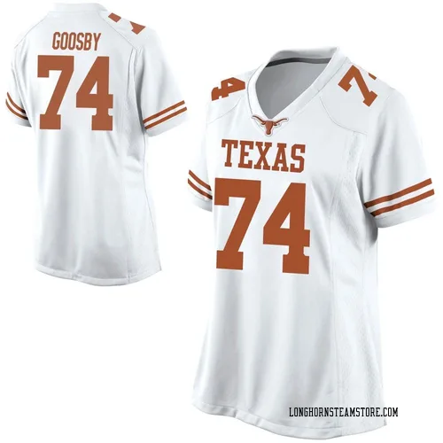 Women's Nike Trevor Goosby Texas Longhorns Game White Football College Jersey