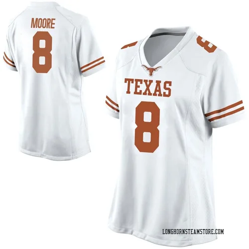 Women's Nike Trey Moore Texas Longhorns Game White Football College Jersey