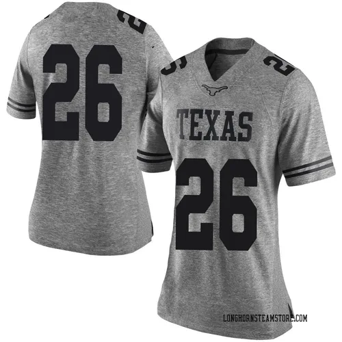 Women's Nike Ty'Anthony Smith Texas Longhorns Limited Gray Women Football College Jersey