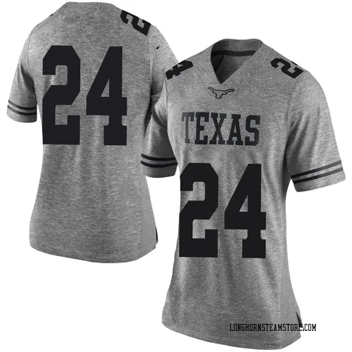 Women's Nike Velton Gardner Texas Longhorns Limited Gray Women Football College Jersey