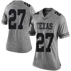 Women's Nike Wardell Mack Texas Longhorns Limited Gray Women Football College Jersey