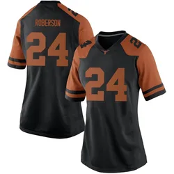 Women's Nike Warren Roberson Texas Longhorns Replica Black Women Football College Jersey