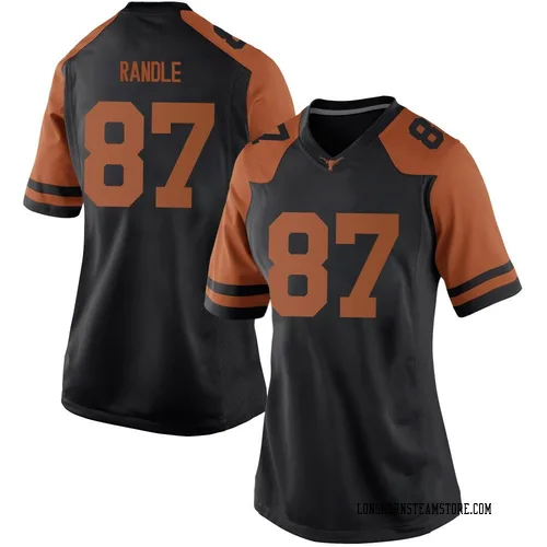 Women's Nike Will Randle Texas Longhorns Game Black Women Football College Jersey