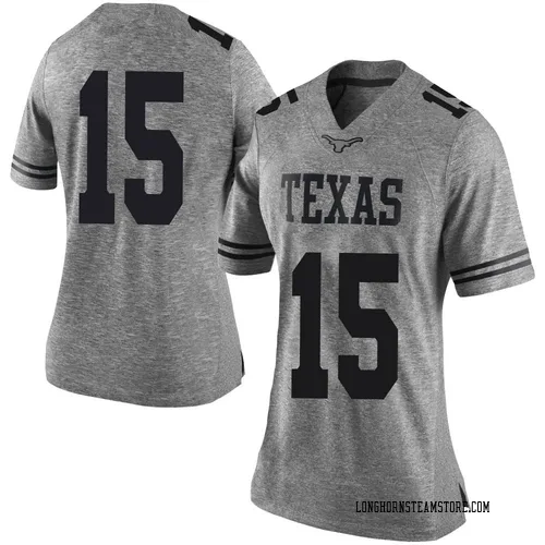 Women's Nike Will Stone Texas Longhorns Limited Gray Women Football College Jersey