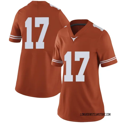 Women's Nike Xavier Filsaime Texas Longhorns Limited Orange Women Football College Jersey