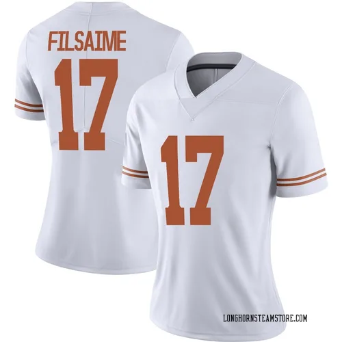 Women's Nike Xavier Filsaime Texas Longhorns Limited White Alternate Football Jersey