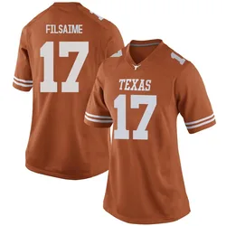 Women's Nike Xavier Filsaime Texas Longhorns Replica Orange Women Football College Jersey