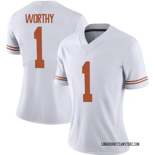 Women's Nike Xavier Worthy Texas Longhorns Limited White Alternate Football Jersey