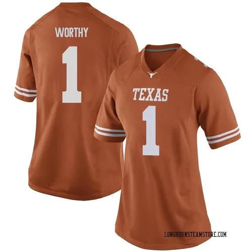 Women's Nike Xavier Worthy Texas Longhorns Replica Orange Women Football College Jersey