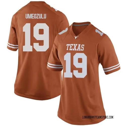 Women's Nike Zina Umeozulu Texas Longhorns Replica Orange Women Football College Jersey