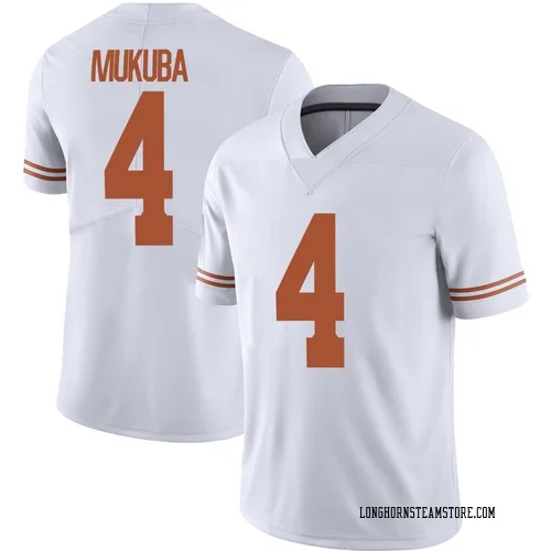 Youth Nike Andrew Mukuba Texas Longhorns Limited White Alternate Football Jersey