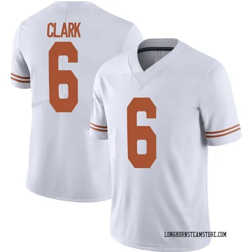Youth Nike Christian Clark Texas Longhorns Limited White Alternate Football Jersey