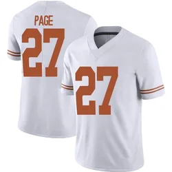 Youth Nike Colin Page Texas Longhorns Limited White Alternate Football Jersey