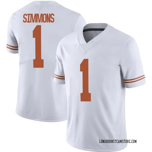 Youth Nike Colin Simmons Texas Longhorns Limited White Alternate Football Jersey