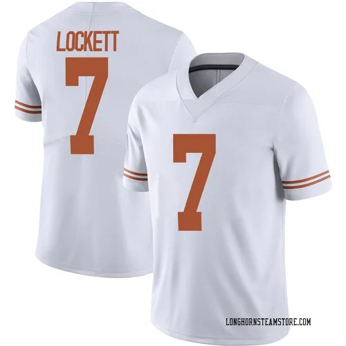 Youth Nike Kaliq Lockett Texas Longhorns Limited White Alternate Football Jersey