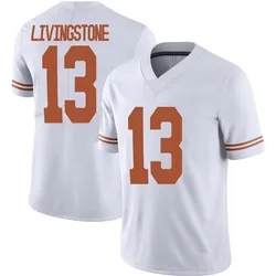 Youth Nike Parker Livingstone Texas Longhorns Limited White Alternate Football Jersey