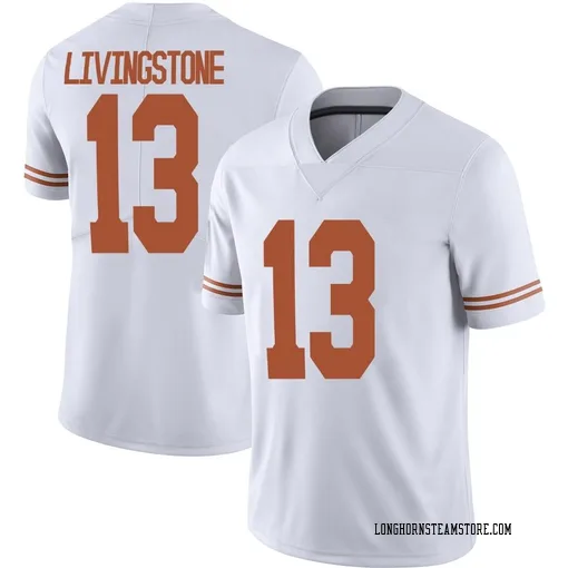 Youth Nike Parker Livingstone Texas Longhorns Limited White Alternate Football Jersey