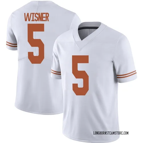 Youth Nike Quintrevion Wisner Texas Longhorns Limited White Alternate Football Jersey