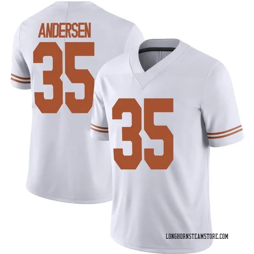 Youth Nike Rett Andersen Texas Longhorns Limited White Alternate Football Jersey